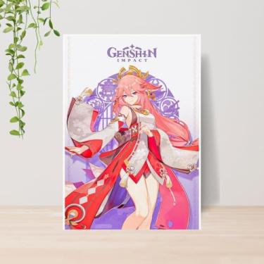 Imagem de Genérico, Quadro Decorativo Jogo Genshin Impact A4 | Placa MDF 005