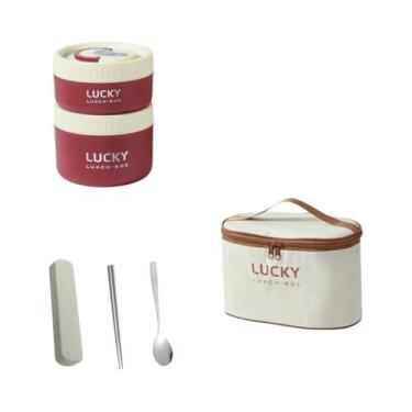 Imagem de Marmita Térmica Portátil Infantil À Prova De Vazamentos, Conjunto Bent