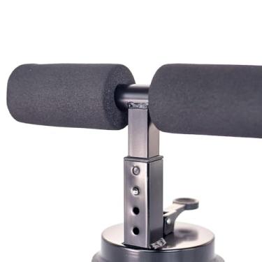 Imagem de Aparelho Abdominal Portátil com Ventosa, Preto, Borracha Nitrílica, Exercício em Casa e Escritório, Resistência Ajustável, 17x25cm