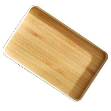 Imagem de Bandeja bandeja de servir bandeja de lanche para chá mesa de café sala de estar cozinha bandeja de servir bandeja de servir (tamanho: A) (uma cor D)