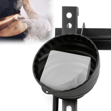 Imagem de Recipiente de giz magnético para academia, suporte de giz, preto, halterofilismo, ginástica, blocos de giz, tigela de armazenamento, acessórios de academia