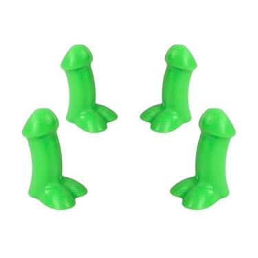 Imagem de Tampas de válvula de pneu engraçadas - 4 peças de tampas de haste de válvula de lápis, tampas de pneu de brincadeiras, acessórios universais de roda para carro, bicicleta, motocicleta, presentes de