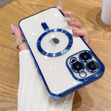Imagem de Capa magnética para iPhone 15 16 14 17 13 12 11 Pro Max Air, protetor de lente de câmera, carregador sem fio