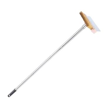 Imagem de Bothyi Escova para forno de pizza com fio de cobre, acessório profissional robusto e versátil para limpeza de grelhas comerciais, 1.2m