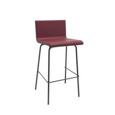 Imagem de Cadeira Soer Fixa 4 Pés Alta Vinho - Elegância e Conforto