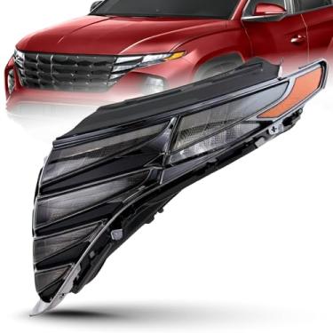 Imagem de Conjunto de luzes de circulação diurna compatível com Hyundai 2022-2024 Tucson SEL/SE (acabamento preto), LED DRL, lado esquerdo/motorista, 92207-CW010 / 92207-N9160