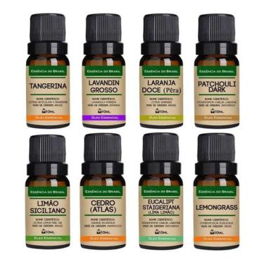 Imagem de Kit 8 Óleos Essenciais 10ml - Puro E Natural - Essência do Brasil