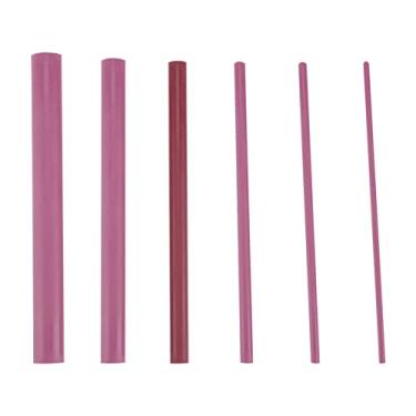 Imagem de Generic Conjunto de Pedra de óleo de Polimento de Rubi 3000 Grãos Pedra de Afiar Leve e Portátil para Polir e Suavizar Bordas para Ferramenta de Cinzel de Faca 6 Peças