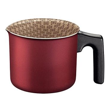 Imagem de Fervedor Tramontina Paris em Alumínio com Revestimento Antiaderente Starflon Max com Cabo Baquelite Vermelho 10 cm 0,8 L