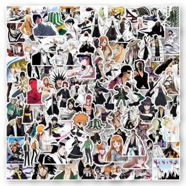 Imagem de Adesivos Bleach Anime Cartoon 100 unidades de PVC impermeáveis à prova de sol
