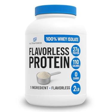 Imagem de Proteína em pó sem sabor (900 g) - sem glúten, 100% proteína isolada de soro de leite em pó - apenas 1 ingrediente, sem sabor