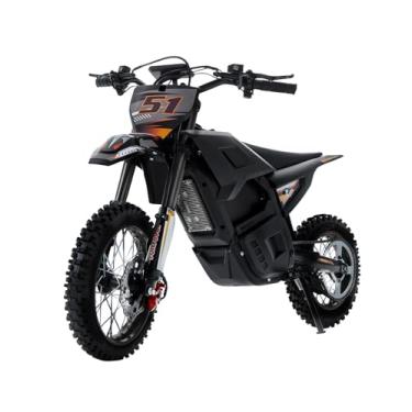 Imagem de Electric Dirt Bike for Teens 13+, 1000W High Racing Competition Grade Electric Motorcycle, Up to 31MPH, 3 Speed Settings, Safe Hydraulic Brakes and 14/12IN Off-Road Tires, Black