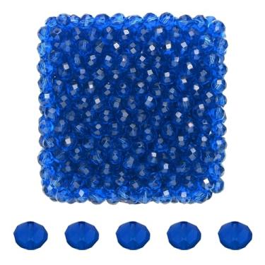Imagem de Mandala Crafts Contas de cristal de briolette azul Montana de 3 mm – 1500 contas de vidro facetadas para fabricação de joias, suprimentos de contas, artesanato DIY, pulseiras, colares, brincos e