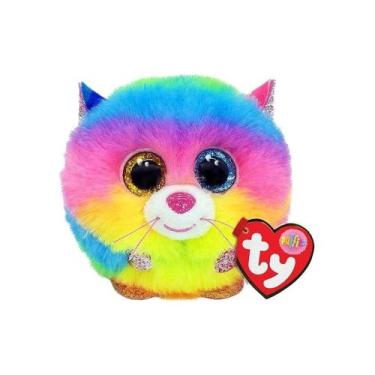 Imagem de Pelúcia TY Puff Redonda Bichinho Fofo Apertar Olhos Glitter - Toyng, G