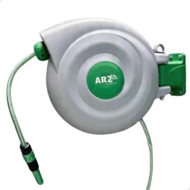 Imagem de ARZ Enrolador Suporte Carretel De Mangueira Retrátil 30 Metros Jardim Com Suporte Para Montagem Na Parede