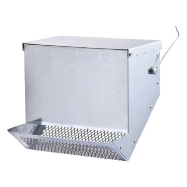 Imagem de Fenteer Alimentador de animais e robusto com tampa para gaiola, dispensador de ração para coelhos, porquinhos-da-índia, coelhos, ouriços e furões.
