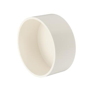 Imagem de PATIKIL Tampas de extremidade de tubo de PVC, 1 pacote com 20 cm de diâmetro para tampa de tubulação de 20 cm de diâmetro, acessórios de soquete para construir móveis faça você mesmo linha de água de