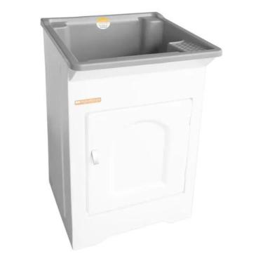 Imagem de ECO Tanque Lavanderia Frontal Stilofibras 22 Litros CINZA