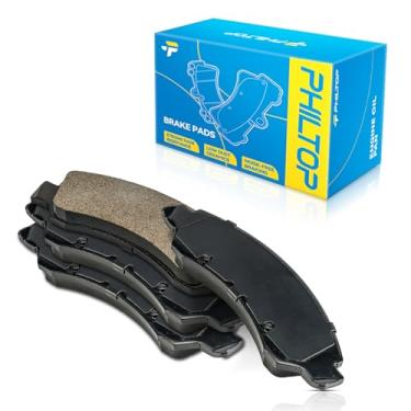 Imagem de PHILTOP D1363 Pastilhas de freio dianteiras de cerâmica para 2005-2006 2008 Silverado 1500, 2005-2007 Sierra 1500 5.3L G-MC, 2007 Silverado 1500 5.3L, 2008 Sierra 1500 G-MC, 2008 TaTae. enxada