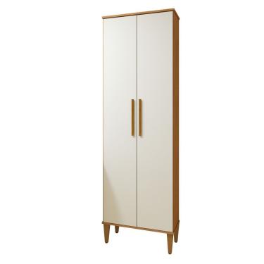 Imagem de Armário Multiuso Recife 2 Portas 5 Prateleiras - Kaiki Móveis Nature/off White