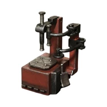 Imagem de KiBcsLic Miniatura de Coletor de Pneus em Escala 1/64 - Adereços Fotográficos Colecionáveis ​​- Artesanato - Miniaturas de Carros - Brinquedos para Garagem Aut, cor vermelha antiga, Tamanho real