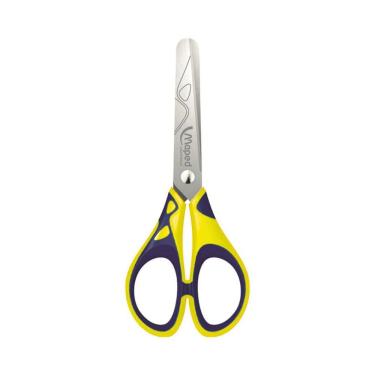 Imagem de Tesoura Escolar Soft Stainless 13cm Maped Amarelo E Azul