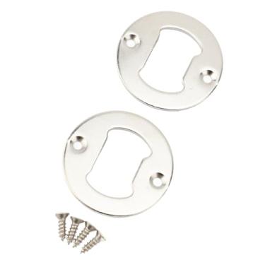 Imagem de KUIDAMOS Abridor de Garrafa de Cerveja de Metal Redondo Inserção Durável Montado na Parede para Casa Barra ou Cozinha 30 Inserções 60 Parafusos