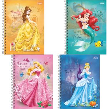 Imagem de CADERNO CD UNIVERSITÁRIO PRINCESAS DISNEY FIT 10M 160FL