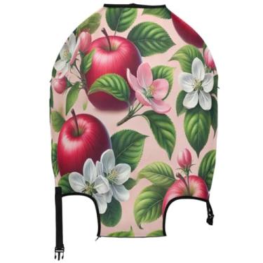 Imagem de Joisal Capas de mala para protetores de bagagem, estampas de bagagem, acessórios de mala de viagem, vermelho, flores de frutas fofas, Flores vermelhas de frutas fofas, S 18-20 in, Capa de mala