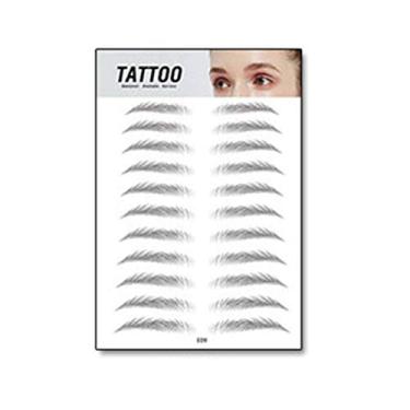 Imagem de Dioche Adesivos de Sobrancelha, Cabelo como Sobrancelhas Com Efeito Microblading, à Prova de Manchas Dura 7 Dias, Reutilizáveis ​​para Maquiagem Feminina e Masculina (Cores sortidas #59)