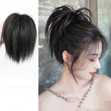 Imagem de Extensões de cabelo de rabo de cavalo sintético ondulado trançado ondulado liso com rabo de cavalo para mulheres