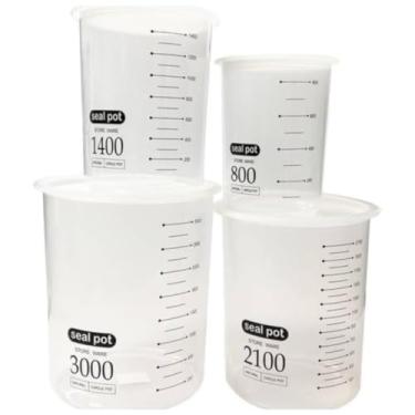 Imagem de Kit Potes Herméticos Plástico Multiuso -4 peças