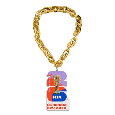 Imagem de HONAV Corrente para fãs da cidade anfitriã da Copa do Mundo da FIFA de 43 cm – Cordão FIFA durável, leve e confortável, design oficialmente licenciado – Ótimo dia de jogo e apoia seu país