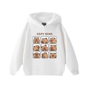 Imagem de Moletons Infantis De Anime Com Design De Capivara, Manga Longa, Outono