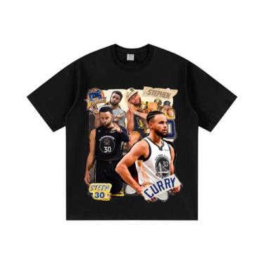 Imagem de Camiseta Unissex 100% Algodão Com Estampa De Stephen Curry Confortável
