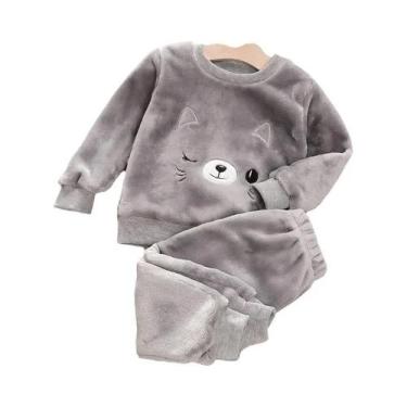 Imagem de Conjuntos De Pijamas De Inverno Para Meninas E Meninos De 2 a 6 Anos, 