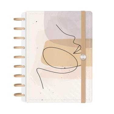 Imagem de Caderno Iscool Disc Inteligente 140 Folhas Face Linear Bege M+