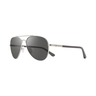 Imagem de Revo Relé de óculos de sol pequeno: filtros de lentes polarizadas UV, armação de aviador de metal pequena para mulheres, Moldura cromada fosca Raconteur Ii, 57-17-135