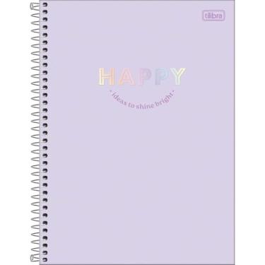Imagem de Caderno Happy Universitário Espiral TILIBRA - 10M 160 Folhas (Lilás)