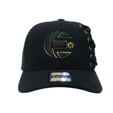 Imagem de Boné Aba Curva Lines Bordado Chapeu Preto Est-483 E-stars-Masculino