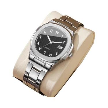 Imagem de Relógio De Pulso Masculino De Luxo Com Mostrador Quadrado, Relógio De 