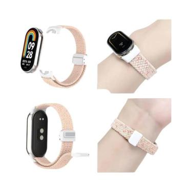 Imagem de Pulseira De Nylon Trançada Para Xiaomi Band 8 Com Fecho Magnético, Lux