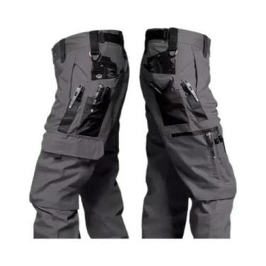 Imagem de Calças Cargo Táticas Impermeáveis Masculinas Com Múltiplos Bolsos, Res