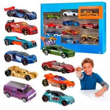 Imagem de Kit com 10 Carrinhos de Ferro Die Cast – Colecionáveis