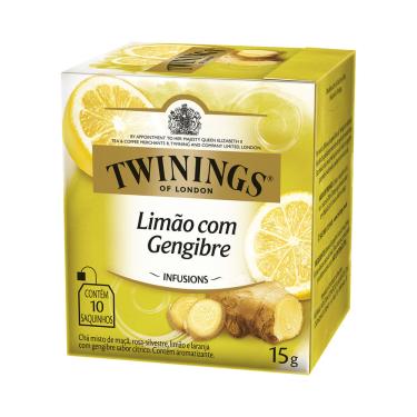 Imagem de Caixa de Chá Limão com Gengibre 10 Sachês - Twinings