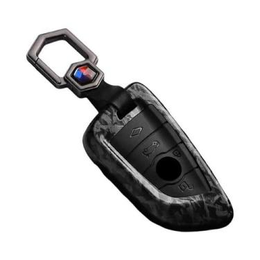 Imagem de Capa De Chave De Carro Em Estilo Fibra De Carbono ABS Para BMW X1 X3 X