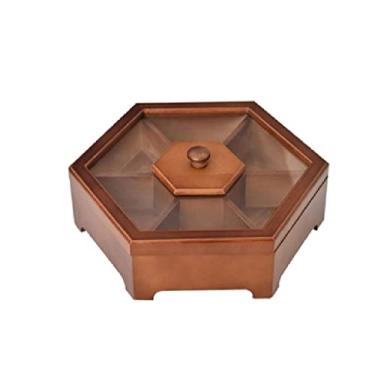 Imagem de Tigelas de frutas, bandeja de frutas secas de nogueira, sala de estar, sala de centro, compartimento de armazenamento, lanche, recipiente para alimentos (D Talla ?nica)