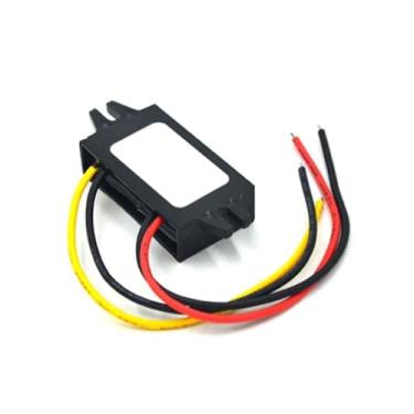 Imagem de Conversor de energia 12V para 5V 3A 15W DC-DC regulador de tensão cabo de carregamento USB carregador de carro barco motocicleta carregador (fios abertos de saída)