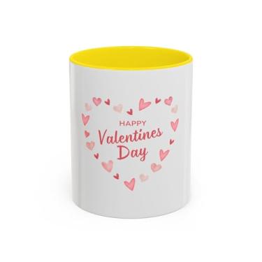 Imagem de Caneca de coração feliz dia dos namorados – xícara de café com destaque fofo