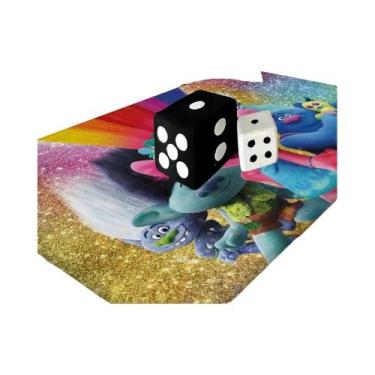 Imagem de Tapete Antiderrapante Trolls World Retangular Macio Para Decoração De 